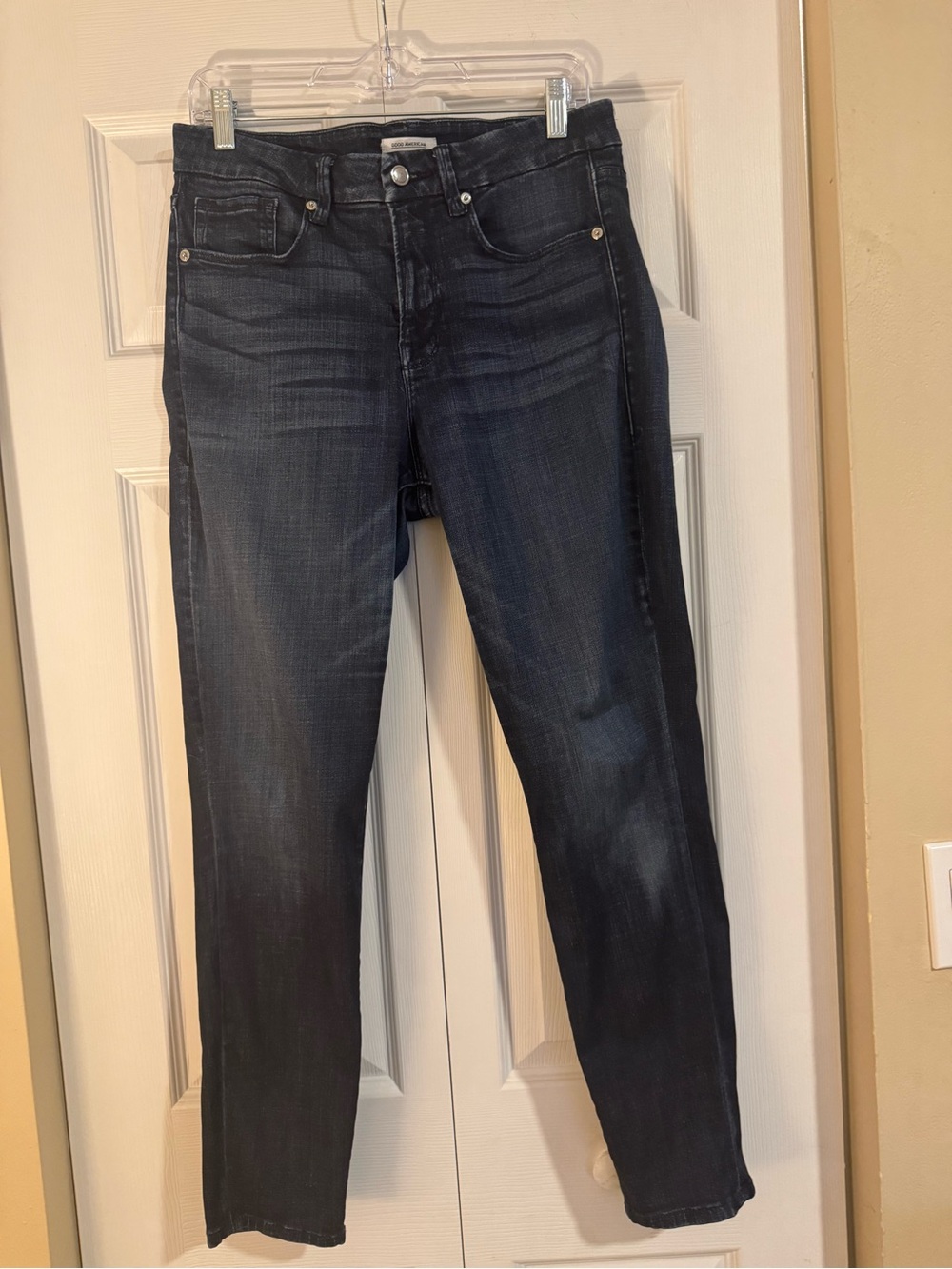 Good American Good Legs Skinny Jeans Dark Wash Size 12/31